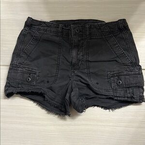 Black Women's Cargo Shorts